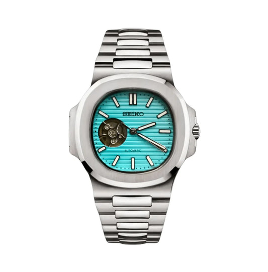 Seiko Mod Nautilus (Open Heart) Tiffany Blue